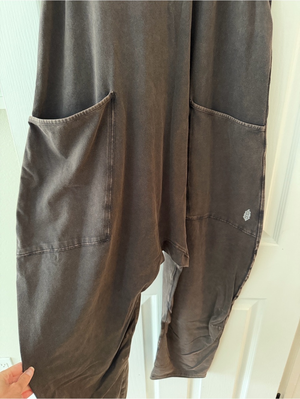 Free People Chocolate Brown Strappy Relaxed Jumpsuit - Picture 5 of 7